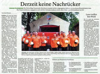 Zeitungsartikel Rohrborn Feuerwehr