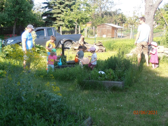 Die Gartenkinder in Aktion