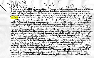 Rohrborn, Urkunde von 1457