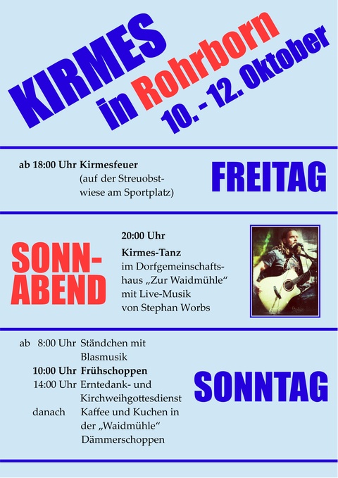 Kirmes in Rohrborn 2024